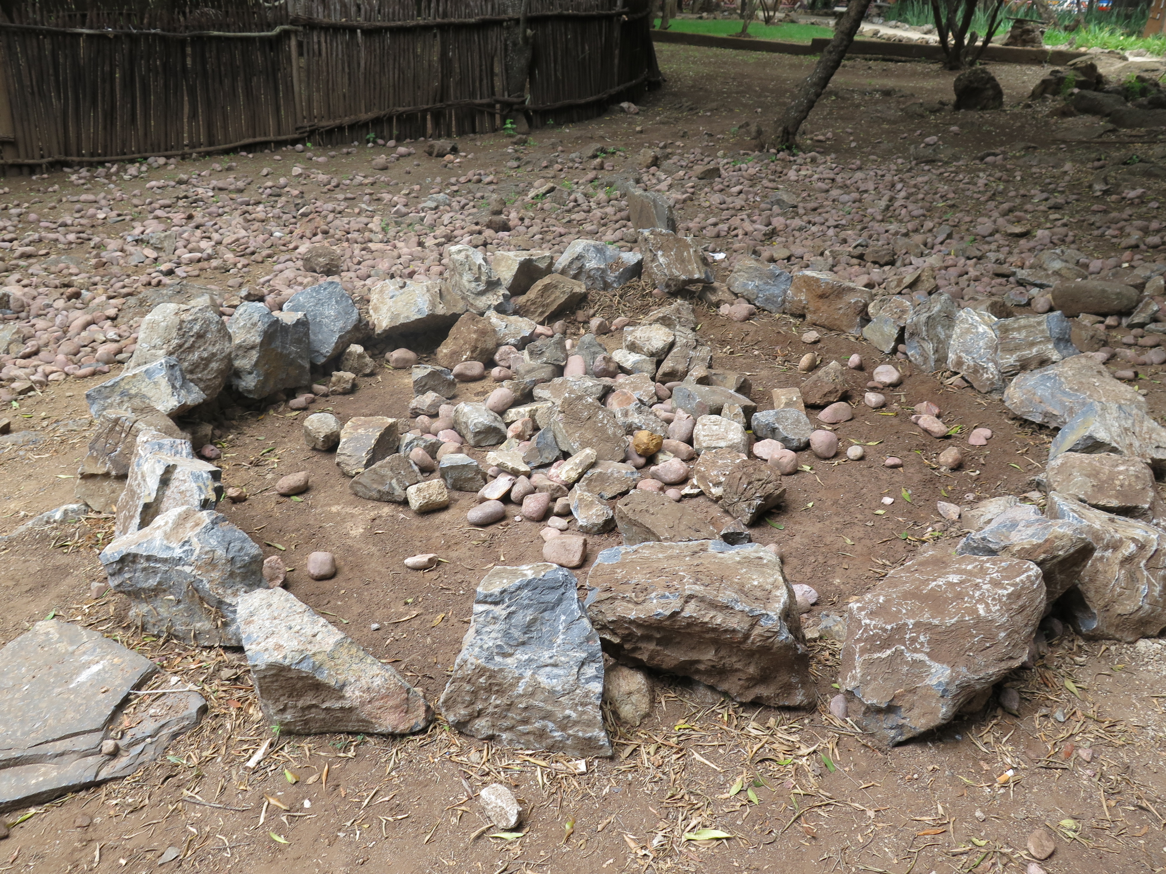 Zulu stone circle to appease the spirits